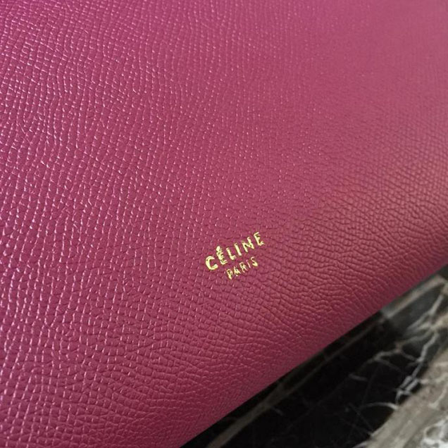Celine Belt 28cm Bag Grained Calfskin Spring Summer 2018 Collection Burgundy