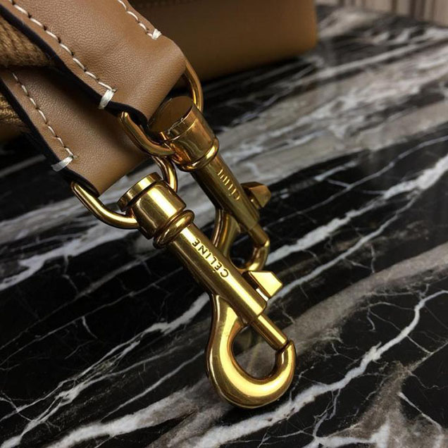 Celine Seau Sangle 24cm Large Bag Soft Grained Calfskin Leather Spring Summer 2018 Collection Tan