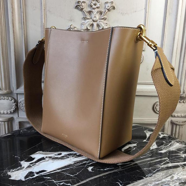 Celine Seau Sangle 20cm Small Bag Soft Grained Calfskin Leather Spring Summer 2018 Collection Tan