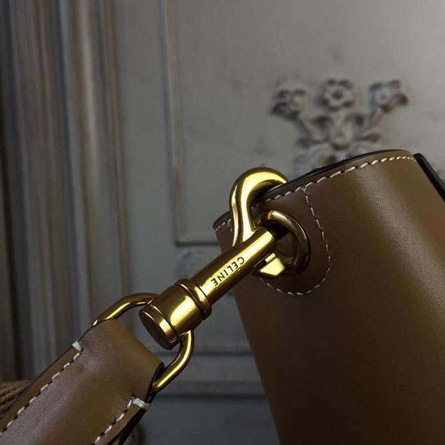 Celine Seau Sangle 20cm Small Bag Soft Grained Calfskin Leather Spring Summer 2018 Collection Tan