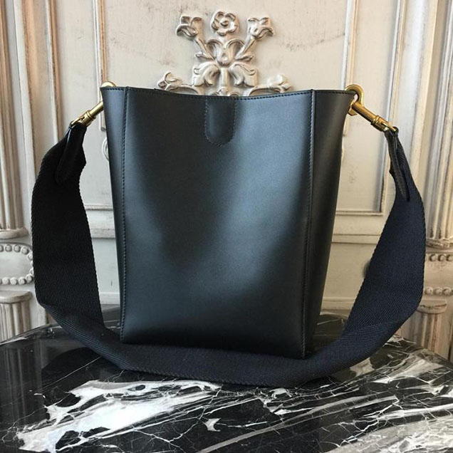 Celine Seau Sangle 20cm Small Bag Soft Grained Calfskin Leather Spring Summer 2018 Collection Black