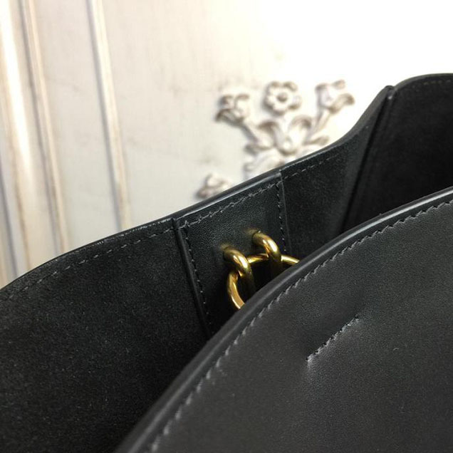 Celine Seau Sangle 20cm Small Bag Soft Grained Calfskin Leather Spring Summer 2018 Collection Black