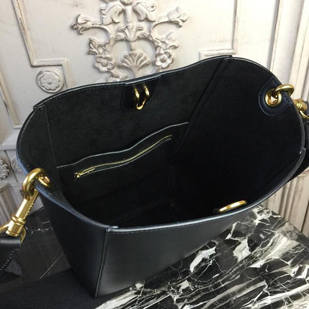 Celine Seau Sangle 20cm Small Bag Soft Grained Calfskin Leather Spring Summer 2018 Collection Black