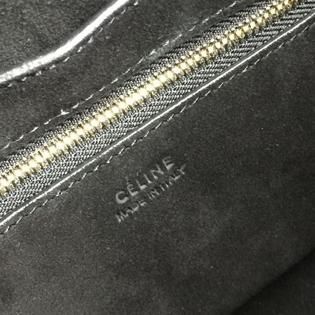 Celine Seau Sangle 20cm Small Bag Soft Grained Calfskin Leather Spring Summer 2018 Collection Black