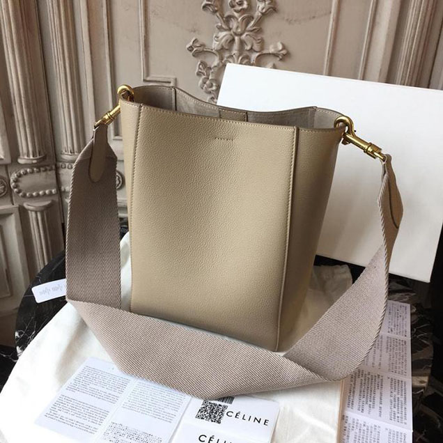 Celine Seau Sangle 20cm Small Bag Soft Grained Calfskin Leather Spring Summer 2018 Collection Dune