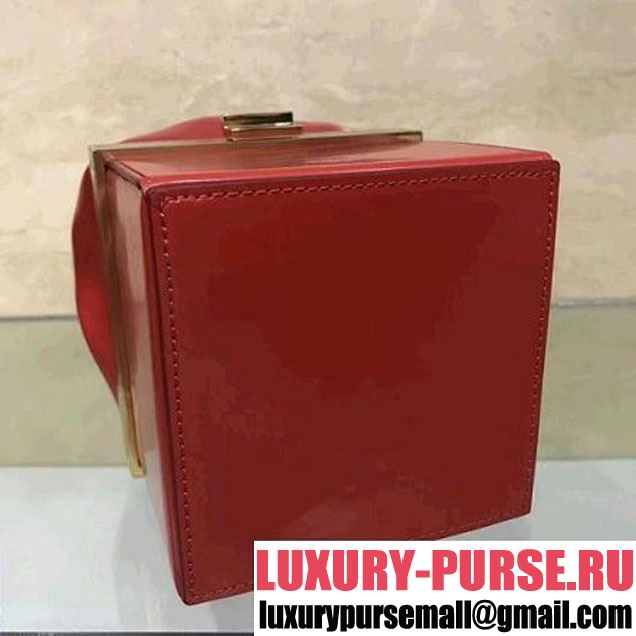 Celine Red Calfskin Box Handle Bag Limited Edtion 2018 (1A021-8030217 )