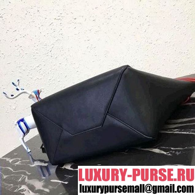 Celine Small Cabas Phantom in Calfskin with Wool Belt Black 2018 (BL-8031504 )