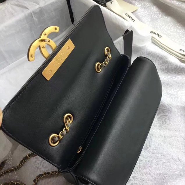 Chanel Lambskin Double Flap Bag A57275 Light Gray/Black 2018
