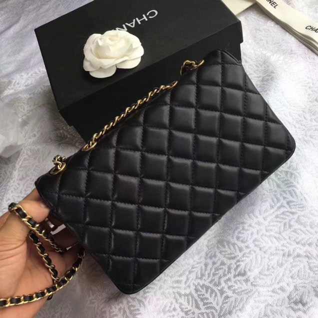 Chanel Lambskin Double Flap Bag A57275 Black 2018