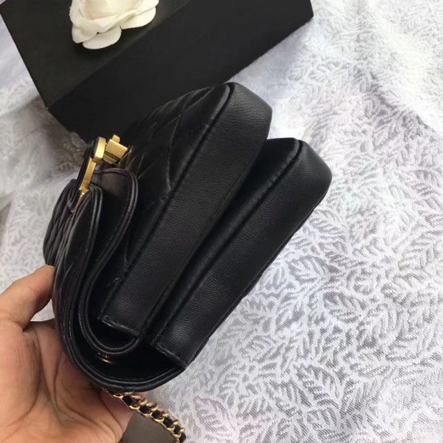 Chanel Lambskin Double Flap Bag A57275 Black 2018