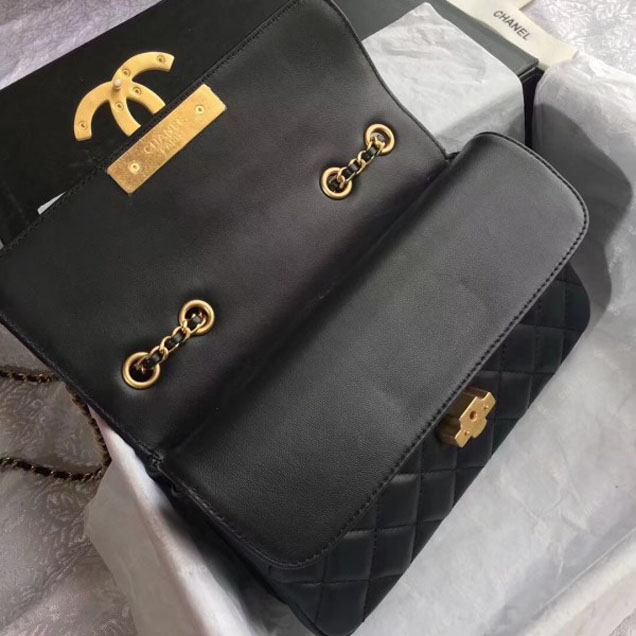 Chanel Lambskin Double Flap Bag A57275 Black 2018