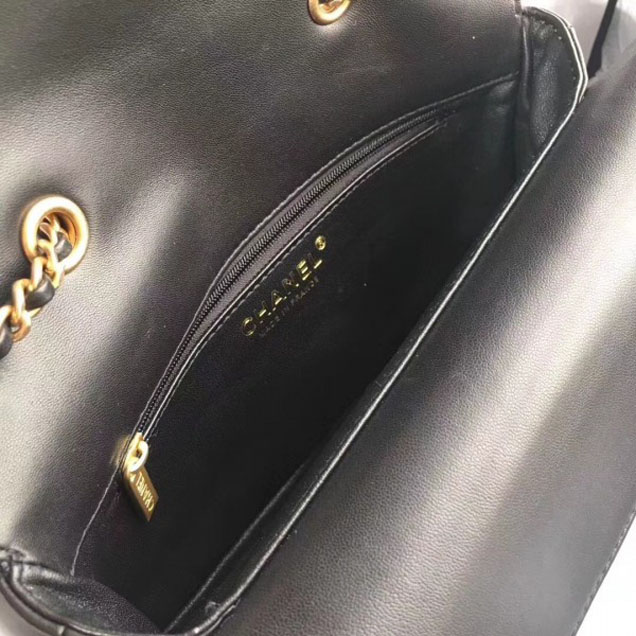 Chanel Lambskin Double Flap Bag A57275 Black 2018