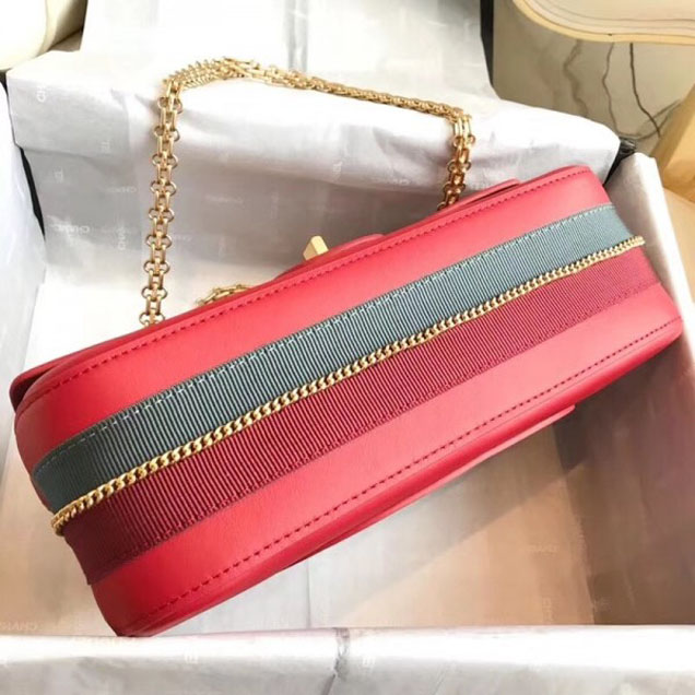 Chanel 2.55 Nude with Medals Reissue Size 225 Bag A37586 Red 2018