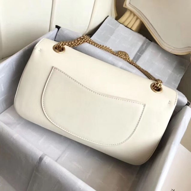 Chanel 2.55 Nude with Medals Reissue Size 225 Bag A37586 White 2018