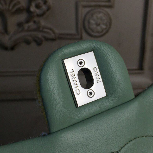 Chanel Sequins Flap Bag 20cm Silver Hardware Lambskin Leather Spring Summer Act 2 2018 Collection Green Light Green Yellow