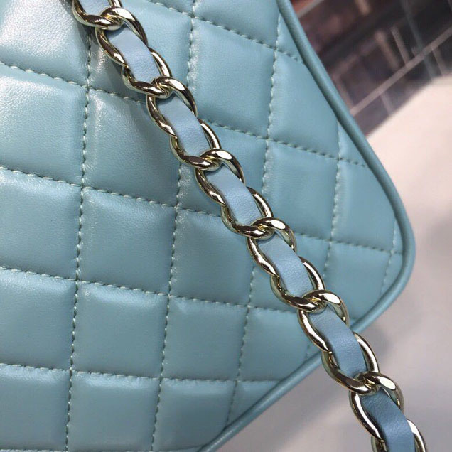 Chanel Citizen Chic Medium Flap Bag 25cm Silver Hardware Lambskin Leather Spring Summer Act 1 2018 Collection Turquoise