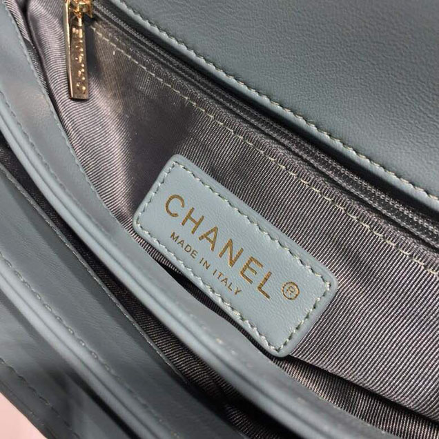 Chanel Citizen Chic Medium Flap Bag 25cm Silver Hardware Lambskin Leather Spring Summer Act 1 2018 Collection Turquoise