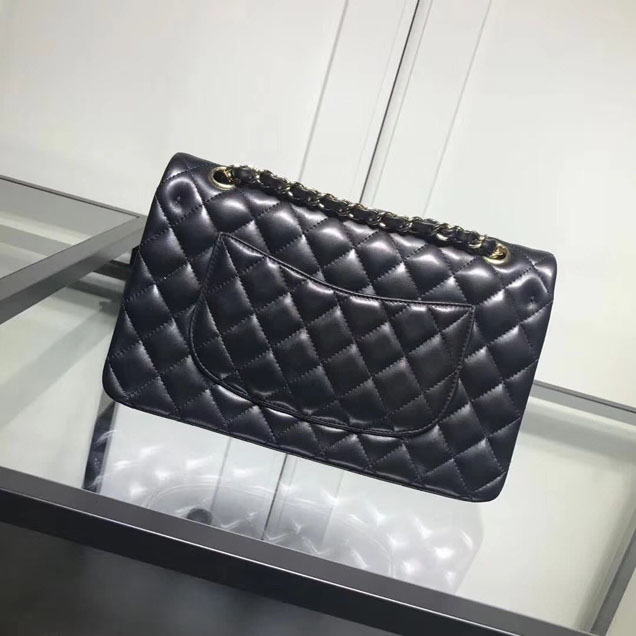 Chanel Classic Double Flap Bag Gold Hardware Lambskin Leather Spring Summer Act 2 2018 Collection Black
