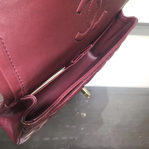 Chanel Classic Double Flap Bag Gold Hardware Lambskin Leather Spring Summer Act 2 2018 Collection Plum