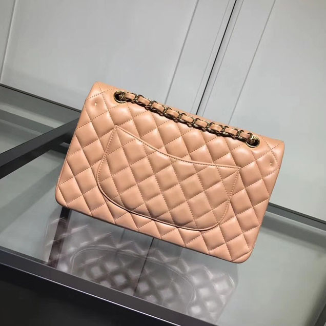 Chanel Classic Double Flap Bag Gold Hardware Lambskin Leather Spring Summer Act 2 2018 Collection Beige