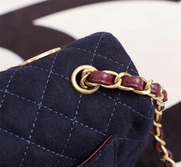 Chanel Original Mini Flap Bag A1116 Navy Blue