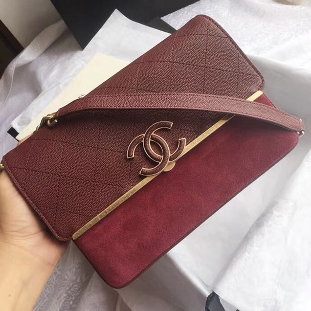 Chanel Flap Bag A57562 Wine