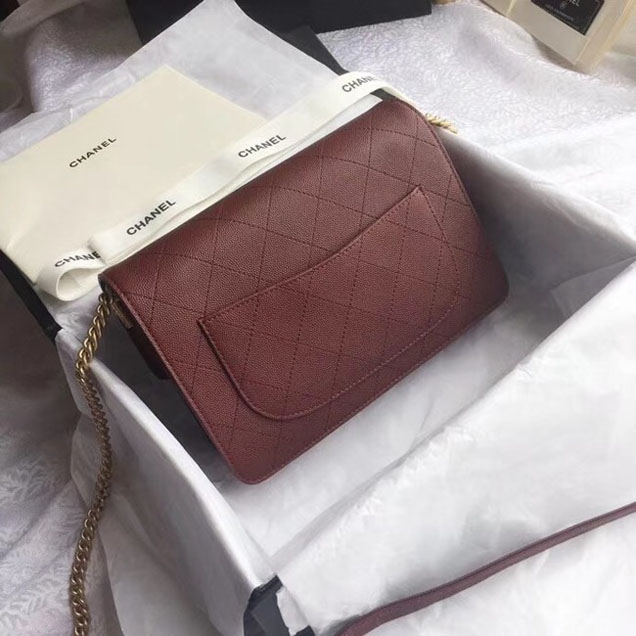 Chanel Flap Bag A57562 Wine
