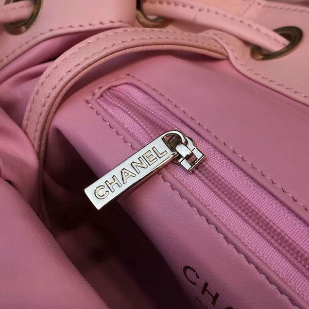 Chanel Grained Calfskin Business Affinity Backpack Bag A93748 Pink