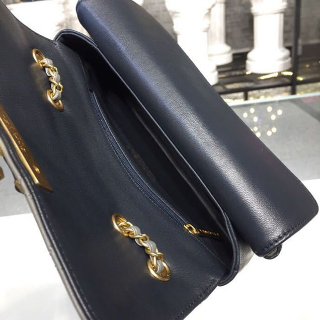 Chanel Enamel CC Flap Bag 22cm Aged Gold Hardware Lambskin Leather Mtiers d'Art Paris-Hamburg 2018 Collection Grey