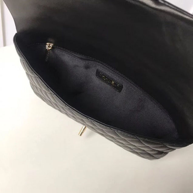 Chanel Lambskin Classic Quilted Clutch Bag A57650 Black 2018