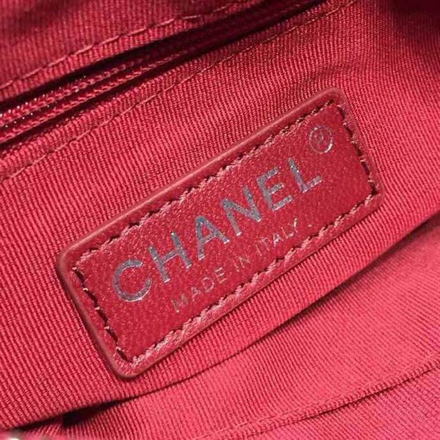 Chanel Gabrielle Chevron Hobo Bag Small 20cm Aged Calfskin Leather Spring Summer Act 2 2018 Collection Red Pink