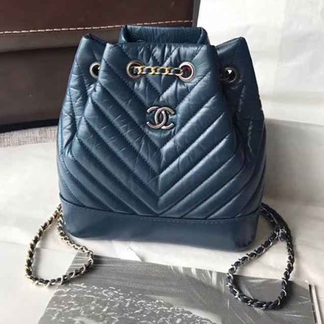 CHANEL Original Gabrielle Small Backpack A94485 blue