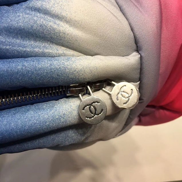 Chanel Embossed Nylon Doudoune Small Backpack Bag 2018