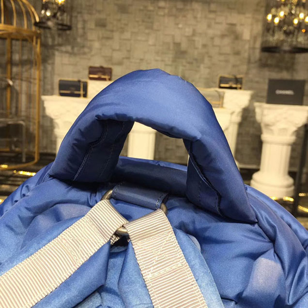 Chanel Embossed Nylon Doudoune Small Backpack Bag 2018