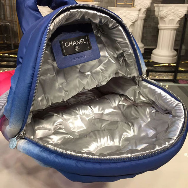 Chanel Embossed Nylon Doudoune Small Backpack Bag 2018