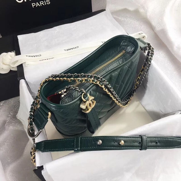 CHANEL GABRIELLE Small Hobo Bag A91810 green