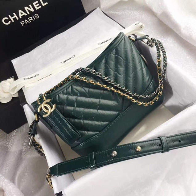 CHANEL GABRIELLE Small Hobo Bag A91810 green