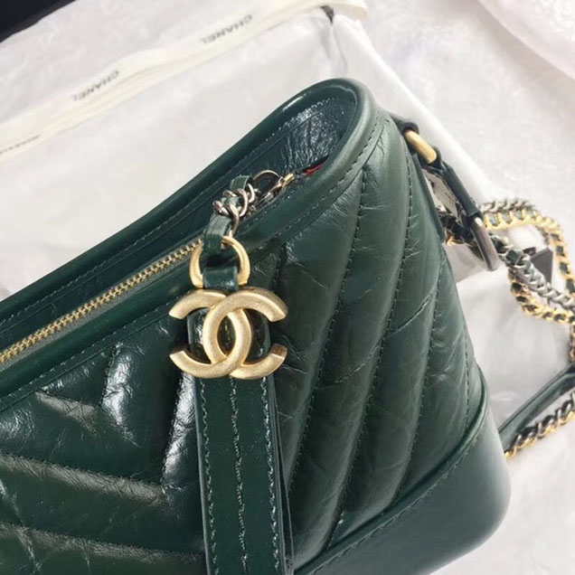 CHANEL GABRIELLE Small Hobo Bag A91810 green
