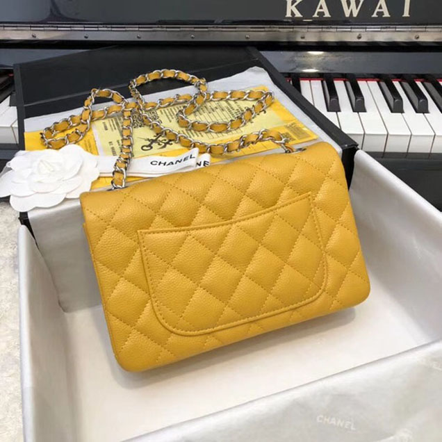 CHANEL Original Classic Handbag 1116 yellow