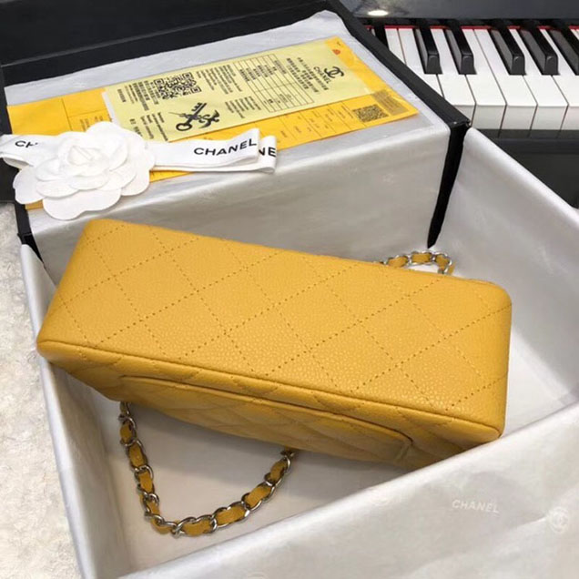 CHANEL Original Classic Handbag 1116 yellow
