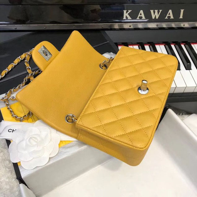 CHANEL Original Classic Handbag 1116 yellow