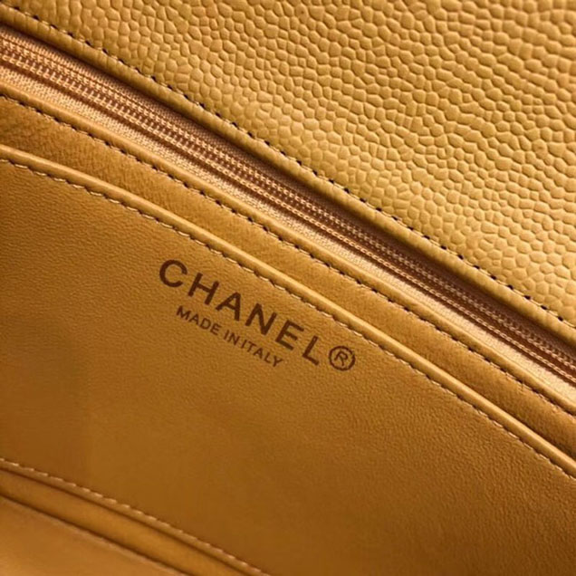CHANEL Original Classic Handbag 1116 yellow