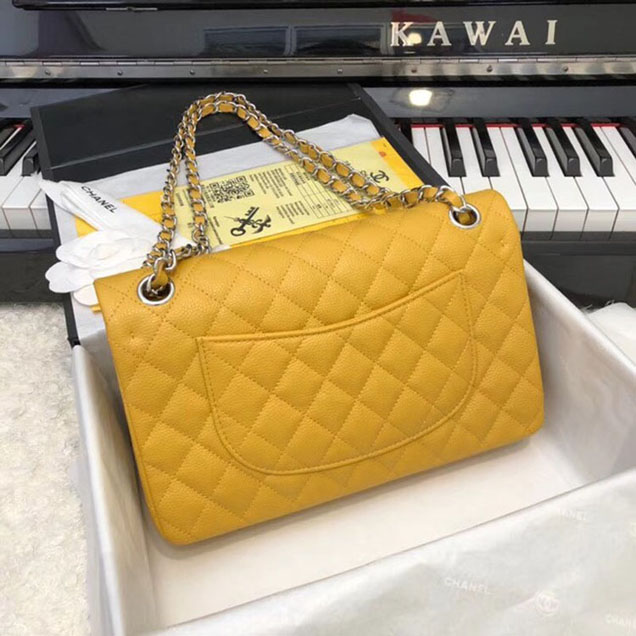 CHANEL Original Classic Handbag 1112 yellow