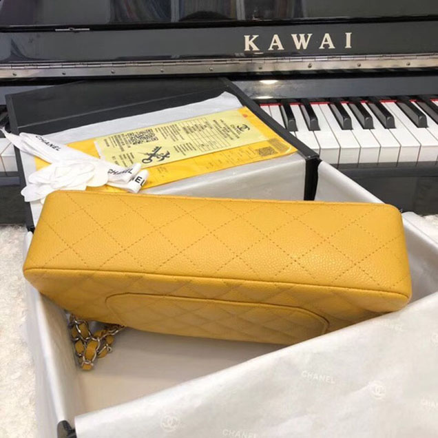 CHANEL Original Classic Handbag 1112 yellow