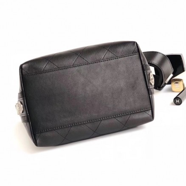 Chanel Button Up Hobo Bag A57573/A57576 Black 2018