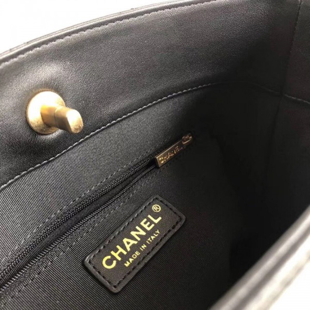 Chanel Button Up Hobo Bag A57573/A57576 Black 2018