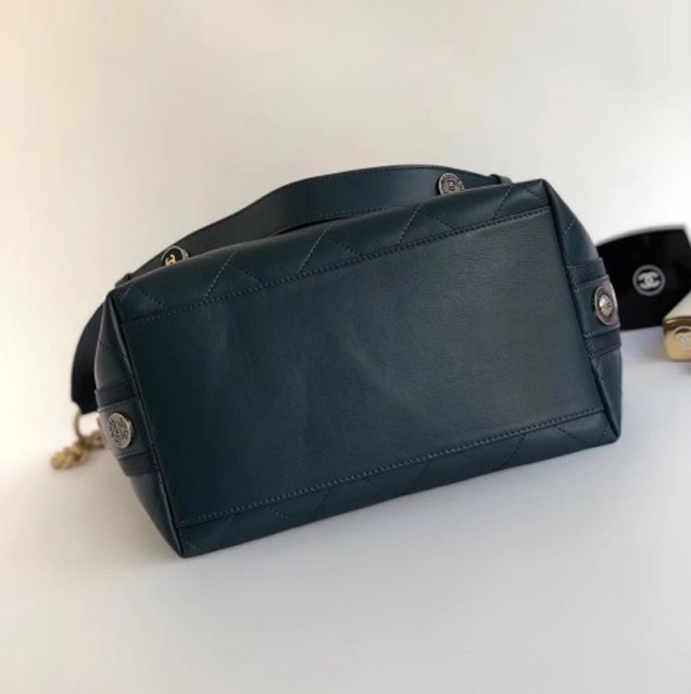 Chanel Button Up Hobo Bag A57573/A57576 Green 2018