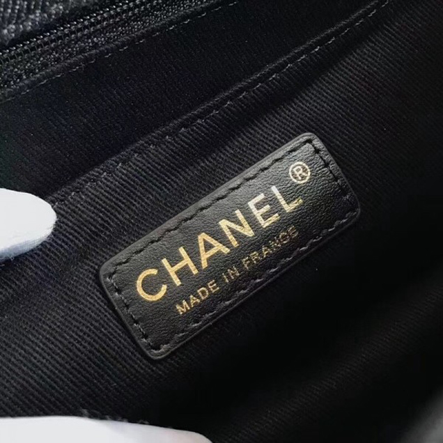 Chanel Denim/Braid Classic Medium Flap Bag Black A57698 2018 Collection