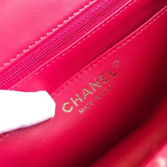 Chanel Tweed/Braid Classic Mini Flap Bag Rosy A69900 2018 Collection