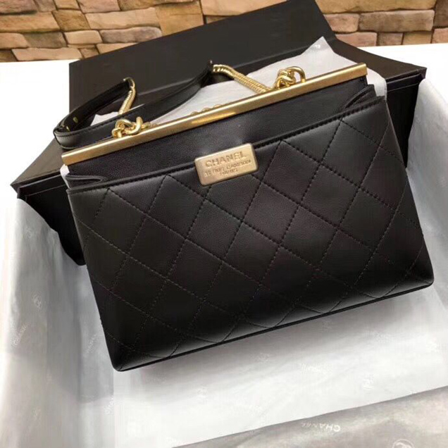 Chanel Flap Bag Calfskin Original Leather A57599 Black
